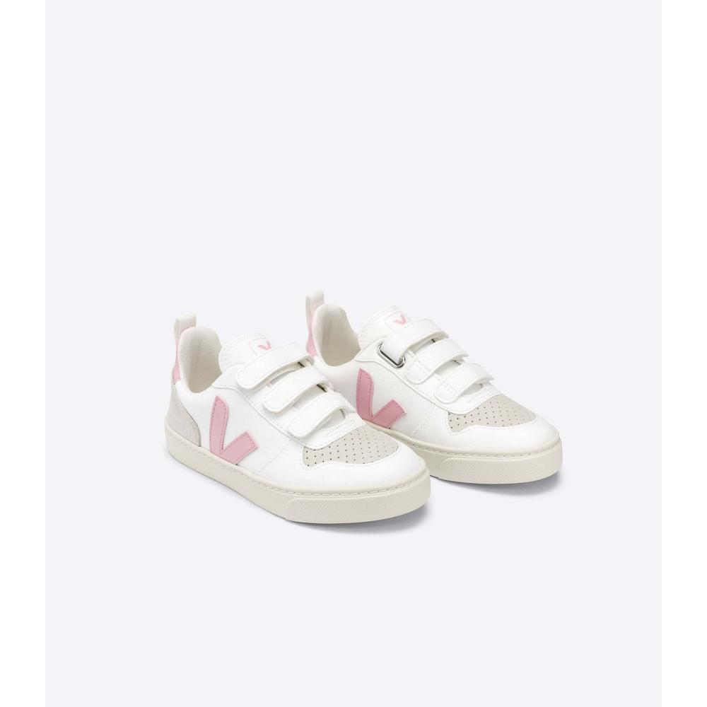 Αθλητικά Παπούτσια παιδικα Veja V-10 STRAPS CWL White/Pink | GR 859SGL